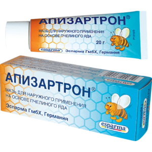 Апизартрон - комбинированный препарат на основе пчелиного яда для наружного применения.